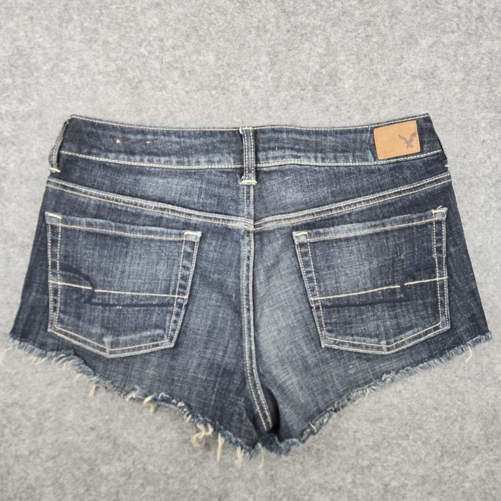 American Eagle Shorts Women's Size 8 Regular Cut Off Distressed Stretch Mid Rise - Picture 8 of 8